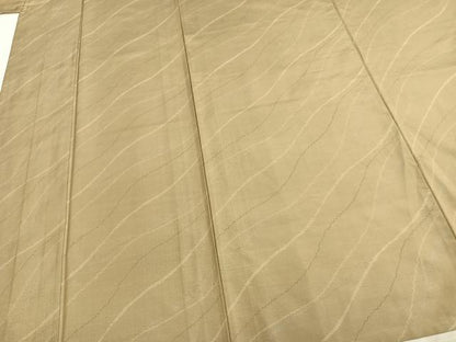 平和屋着物▽本場大島紬 単衣 変わり縞 正絹 逸品 AAAZ9303fy