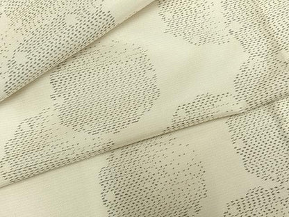 平和屋着物▽本場大島紬　白大島　単衣　雪輪文　さが美扱い　正絹　逸品　AAAZ9308fy