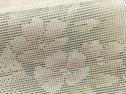 平和屋着物▽本場大島紬 白大島 単衣 9マルキ 流水草花丸文 正絹 逸品 AAAZ9318fy