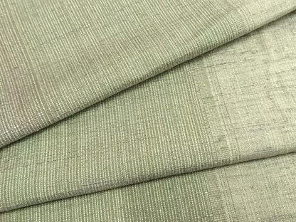 平和屋着物▽上質な紬 単衣 縞 正絹 逸品 AAAZ9319fy