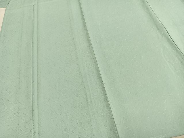 平和屋着物▽上質な色無地 単衣 抽象地紋 白藍色 正絹 逸品 未使用 AAAZ9322fy
