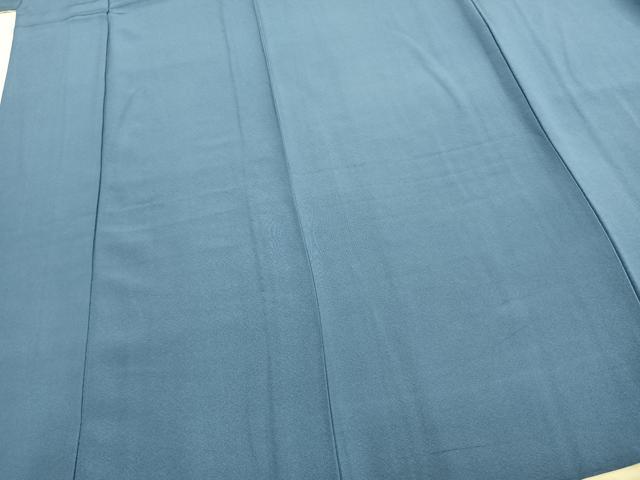 平和屋着物▽上質な色無地 単衣 紺鼠色 正絹 逸品 未使用 AAAZ9323fy