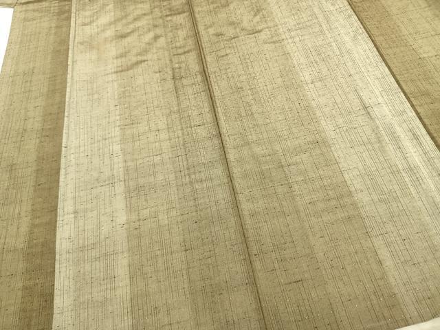 平和屋着物▽上質な紬 単衣 間道 正絹 逸品 AAAZ9332fy