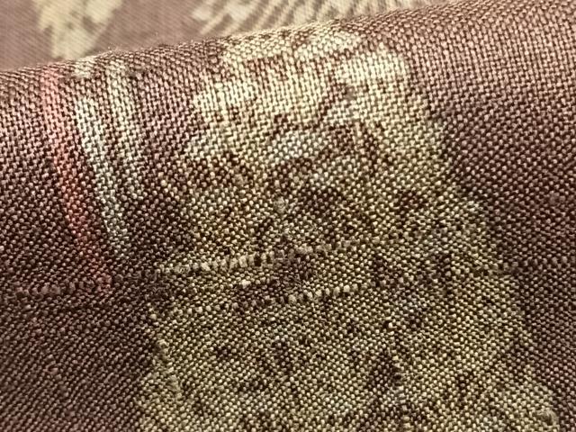 平和屋着物▽上質な紬　単衣　樹林文　正絹　逸品　AAAZ9338fy