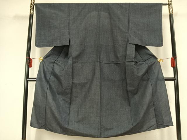 平和屋着物▽男性 紬 単衣 縞 正絹 逸品 AAAZ9347fy