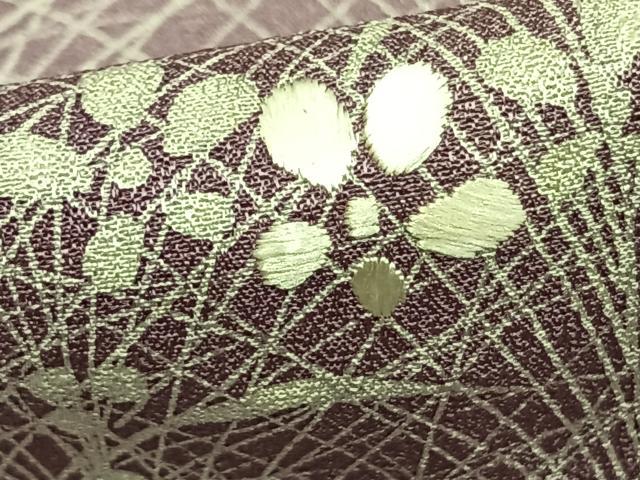 平和屋着物▽訪問着 単衣 刺繍 草花文 暈し染め 正絹 逸品 AAAZ9355fy