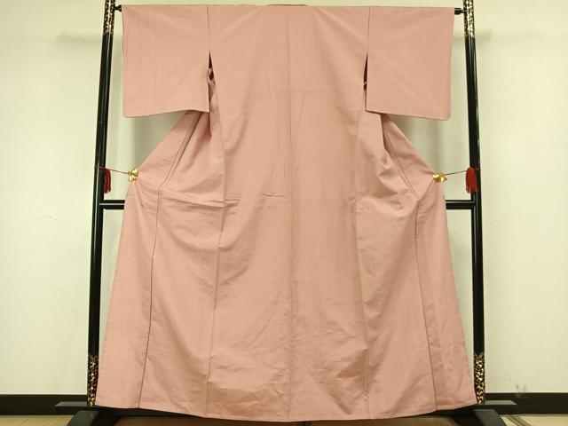 平和屋着物▽上質な紬 単衣 色無地 虹色 正絹 逸品 AAAZ9361fy