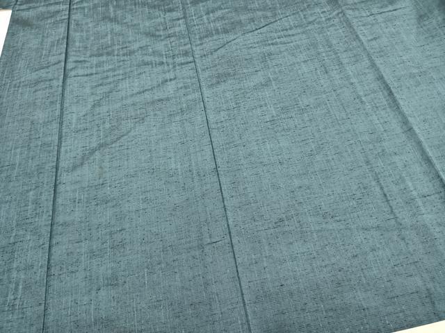平和屋着物▽上質な紬　単衣　色無地　御召茶色　正絹　逸品　AAAZ9367fy