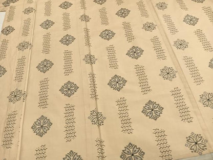 平和屋着物▽本場大島紬 単衣 吉祥花文 正絹 逸品 AAAZ9369fy
