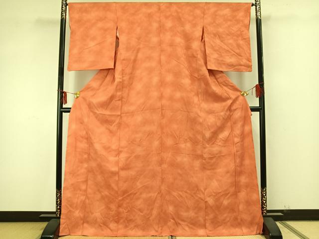 平和屋着物▽江戸小紋　単衣　鮫小紋柄　ロング丈　正絹　逸品　AAAZ9376fy