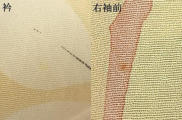 平和屋着物▽上質な小紋 単衣 枝葉文 正絹 逸品 AAAZ9377fy