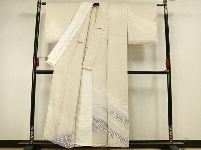 平和屋着物▽訪問着 単衣 幾何学文 正絹 逸品 AAAZ9384fy