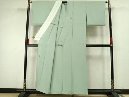 平和屋着物▽本草木染作家　瑞寶　訪問着　単衣　草花文　金彩　正絹　逸品　AAAZ9386fy