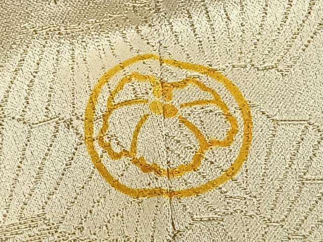 平和屋着物▽訪問着 単衣 舞葉文 金彩 金通し地 正絹 逸品 AAAZ9388fy