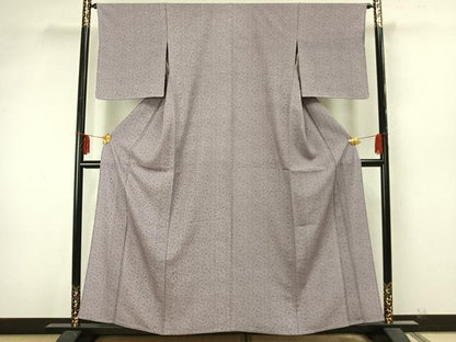 平和屋着物▽江戸小紋 単衣 葉尽くし 正絹 逸品 未使用 AAAZ9390fy