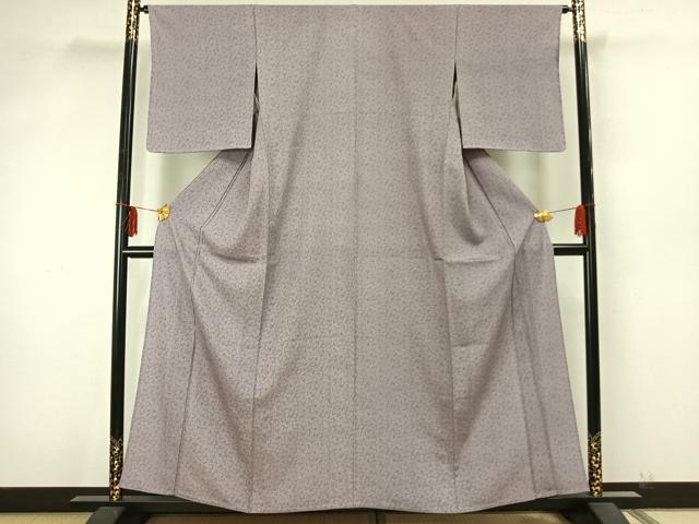 平和屋着物▽江戸小紋 単衣 葉尽くし 正絹 逸品 未使用 AAAZ9390fy