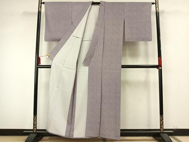 平和屋着物▽江戸小紋 単衣 葉尽くし 正絹 逸品 未使用 AAAZ9390fy