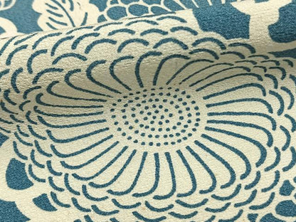 平和屋着物▽上質な小紋 単衣 型染め 草花文 正絹 逸品 AAAZ9391fy
