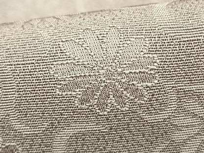 平和屋着物▽上質な色無地　単衣　花唐草地紋　薄色　正絹　逸品　AAAZ9392fy