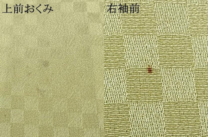 平和屋着物▽訪問着 単衣 扇面人物文 鼓 金銀彩 金通し地 正絹 逸品 AAAZ9393fy