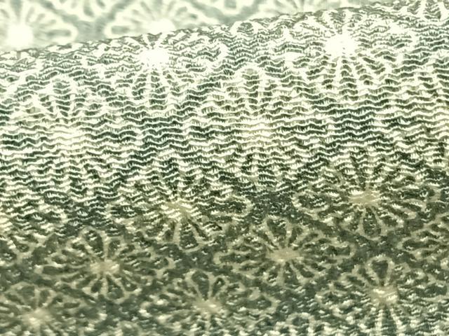 平和屋着物▽上質な小紋 単衣 花尽くし 正絹 逸品 AAAZ9400fy