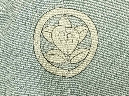 平和屋着物▽訪問着 単衣 枝花文 正絹 逸品 AAAZ9402fy