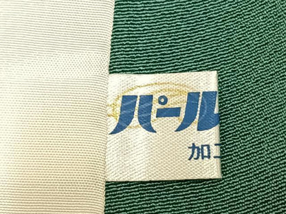 平和屋着物▽上質な色無地　単衣　木賊色　正絹　逸品　未使用　AAAZ9406fy