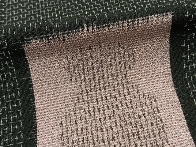平和屋着物▽お召 単衣 色紙文 正絹 逸品 AAAZ9407fy