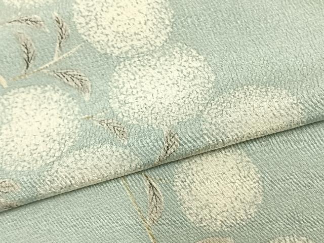 平和屋着物▽訪問着 単衣 手描き 枝花文 正絹 逸品 AAAZ9414fy