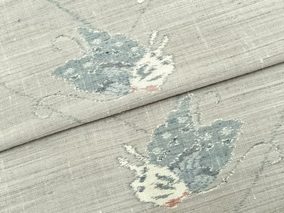 平和屋着物▽上質な紬 単衣 舞蝶文 正絹 逸品 未使用 AAAZ9416fy