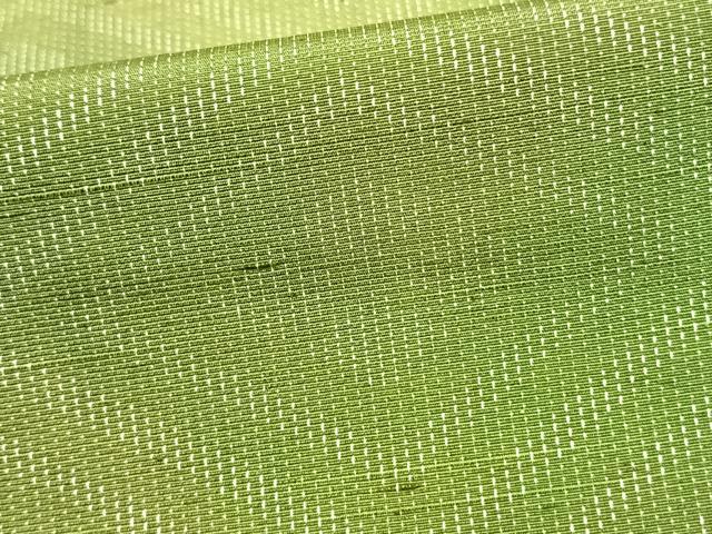 平和屋着物▽上質な紬 単衣 菱文 正絹 逸品 未使用 AAAZ9423fy