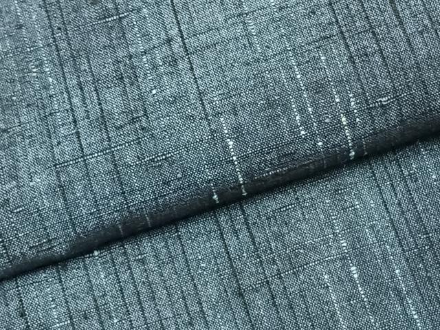 平和屋着物▽上質な紬 単衣 縞 正絹 逸品 AAAZ9426fy