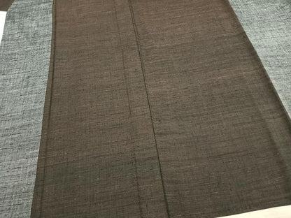 平和屋着物▽上質な紬 単衣 霞文 やまと誂製 正絹 逸品 AAAZ9427fy
