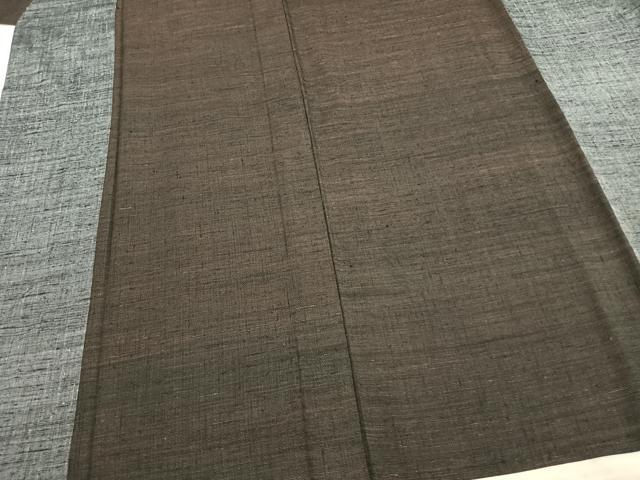 平和屋着物▽上質な紬 単衣 霞文 やまと誂製 正絹 逸品 AAAZ9427fy