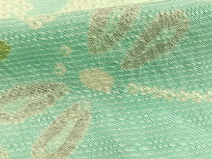 平和屋着物▽訪問着 単衣 紬地 絞り 勝虫 正絹 逸品 AAAZ9428fy