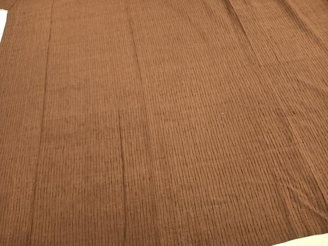 平和屋着物▽上質な紬 単衣 よろけ縞 正絹 逸品 AAAZ9433fy
