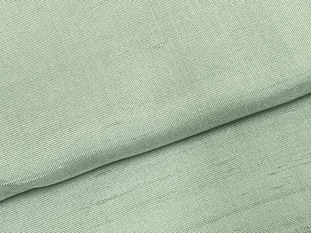 平和屋着物▽上質な紬 単衣 色無地 青磁鼠色 正絹 逸品 AAAZ9436fy