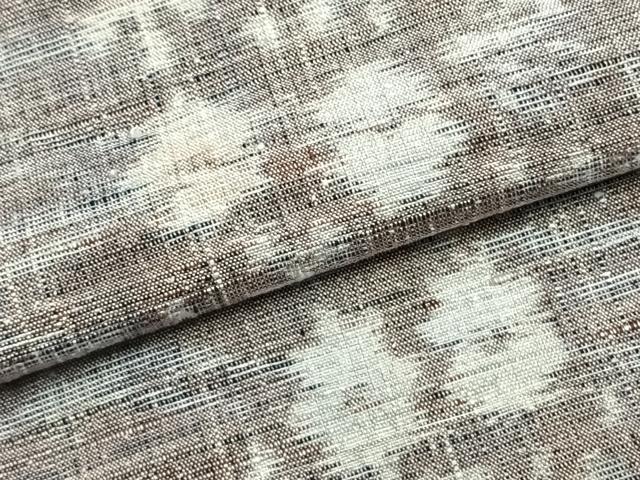 平和屋着物▽上質な紬 単衣 舞花文 正絹 逸品 AAAZ9443fy