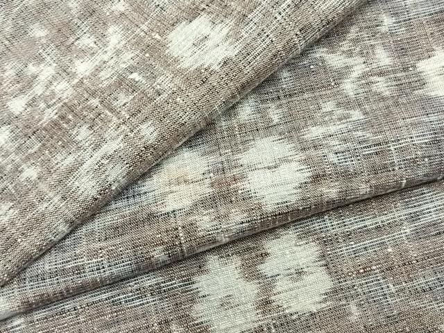 平和屋着物▽上質な紬 単衣 舞花文 正絹 逸品 AAAZ9443fy