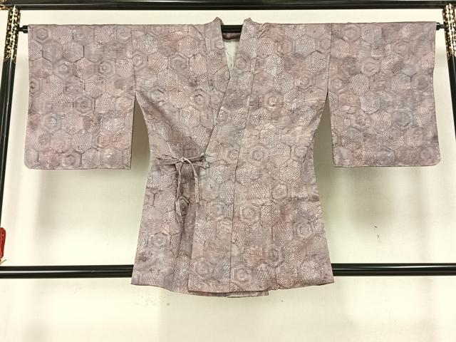 平和屋着物∞道中着　亀甲文様　正絹　逸品　未使用　AAAZ9448fy