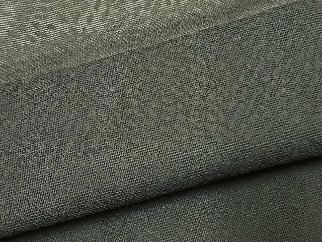 平和屋着物▽羽織 スリーシーズン 春夏秋 塵除け 花尽くし 黒地 正絹 逸品 AAAZ9450fy