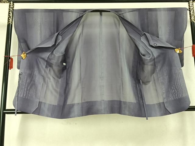 平和屋着物▽道行コート スリーシーズン 春夏秋 塵除け 霞文 正絹 逸品 AAAZ9451fy