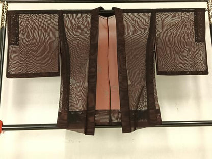 平和屋着物▽羽織 スリーシーズン 春夏秋 塵除け 蔦の葉文 正絹 逸品 AAAZ9452fy