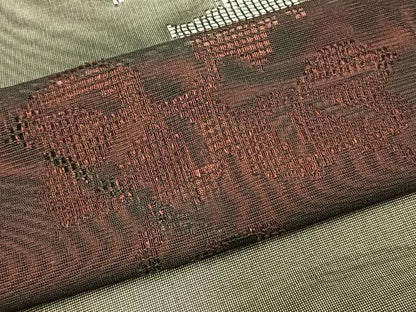 平和屋着物▽羽織 スリーシーズン 春夏秋 塵除け 蔦の葉文 正絹 逸品 AAAZ9452fy