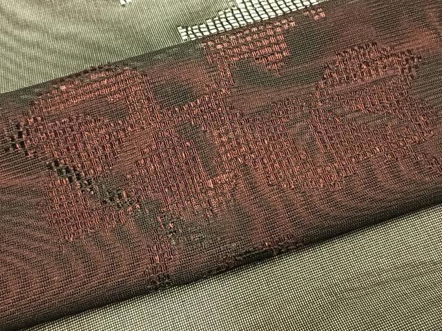 平和屋着物▽羽織 スリーシーズン 春夏秋 塵除け 蔦の葉文 正絹 逸品 AAAZ9452fy