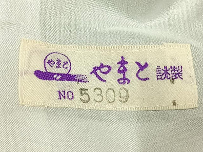 平和屋着物▽小紋 単衣 縞 やまと誂製 洗える着物 AAAZ9462fy