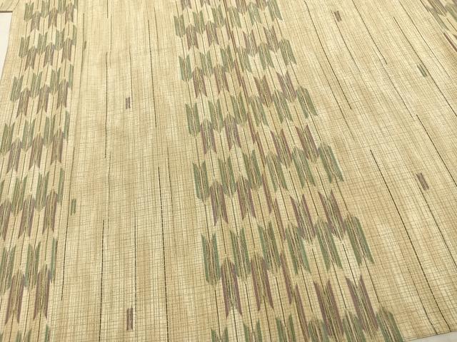 平和屋着物▽小紋 単衣 矢羽文 洗える着物 AAAZ9472fy
