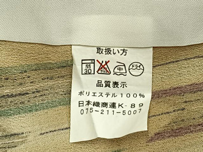平和屋着物▽小紋 単衣 矢羽文 洗える着物 AAAZ9472fy