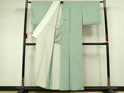 平和屋着物▽江戸小紋　単衣　花尽くし　正絹　逸品　AAAZ9477fy