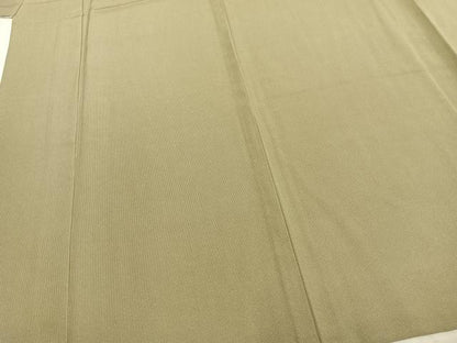 平和屋着物▽江戸小紋 単衣 万筋 茶色×灰色 やまと誂製 正絹 逸品 未使用 AAAZ9481fy
